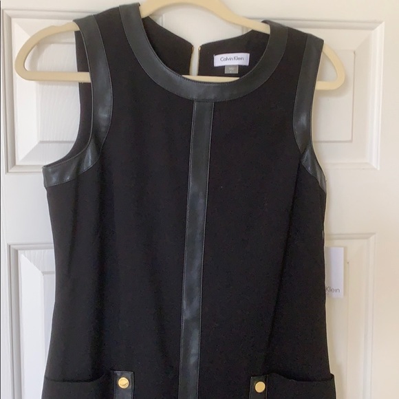 NWT Calvin Klein Black Dress Size 8 - Picture 4 of 6